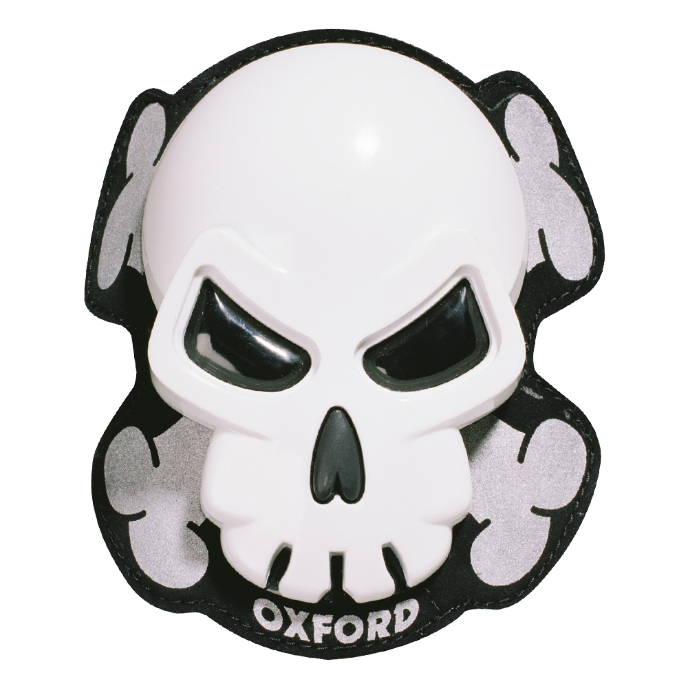 Oxford Skull Knee Sliders White